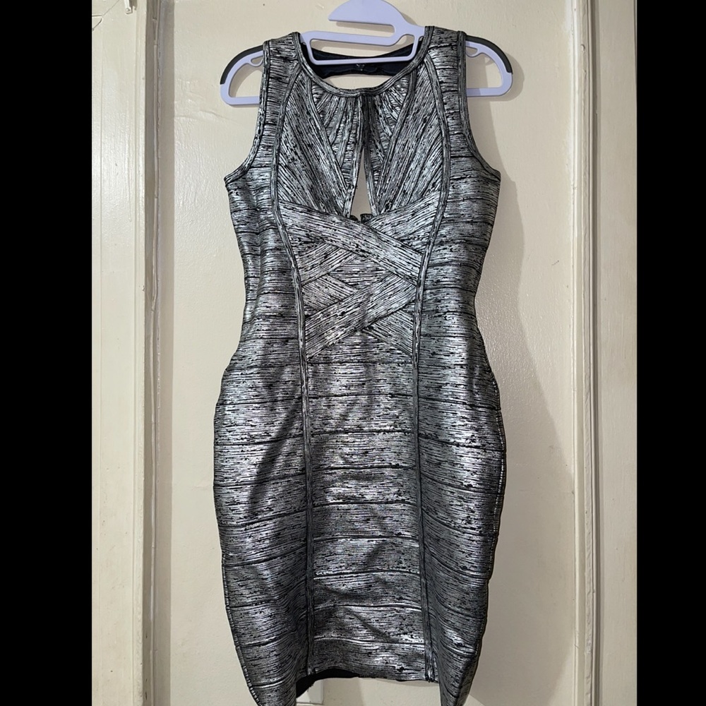 Silver Bandage Dress